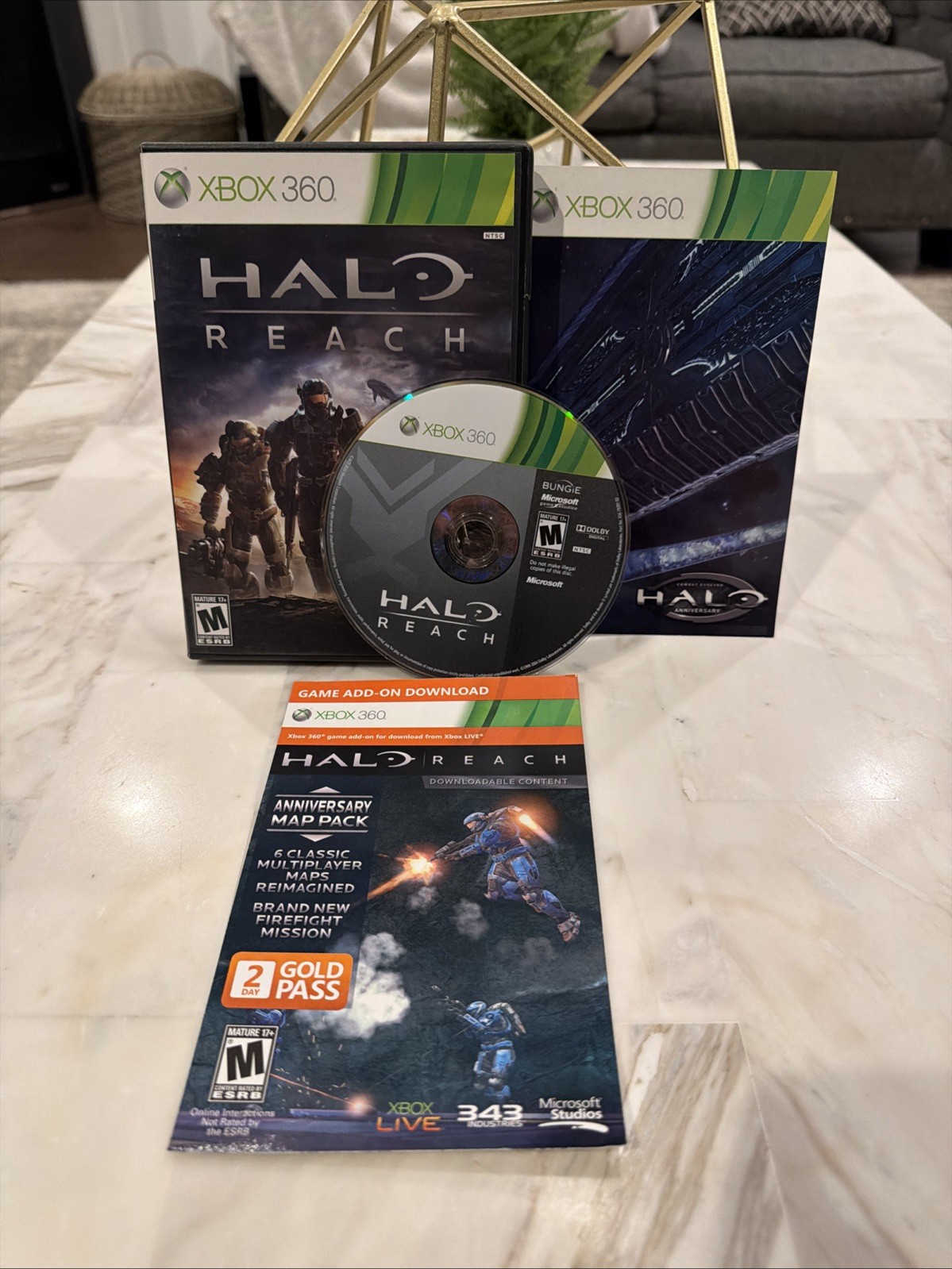 Halo Reach Xbox 360 Complete CIB Tested Authentic