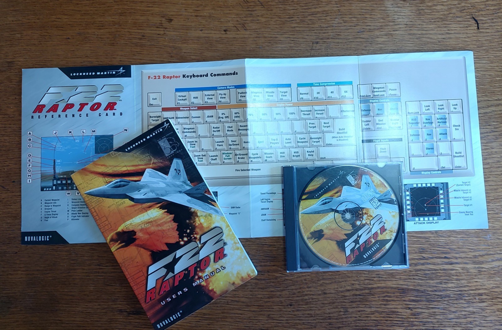 F-22 Raptor PC Video Game Novalogic Flight Simulator 1997