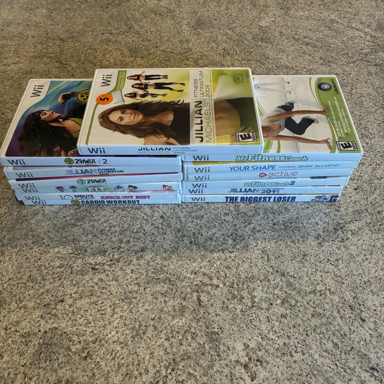 Nintendo Wii Active Games Lot of 13 – Active, Zumba 1 & 2, My Fittness Coach +