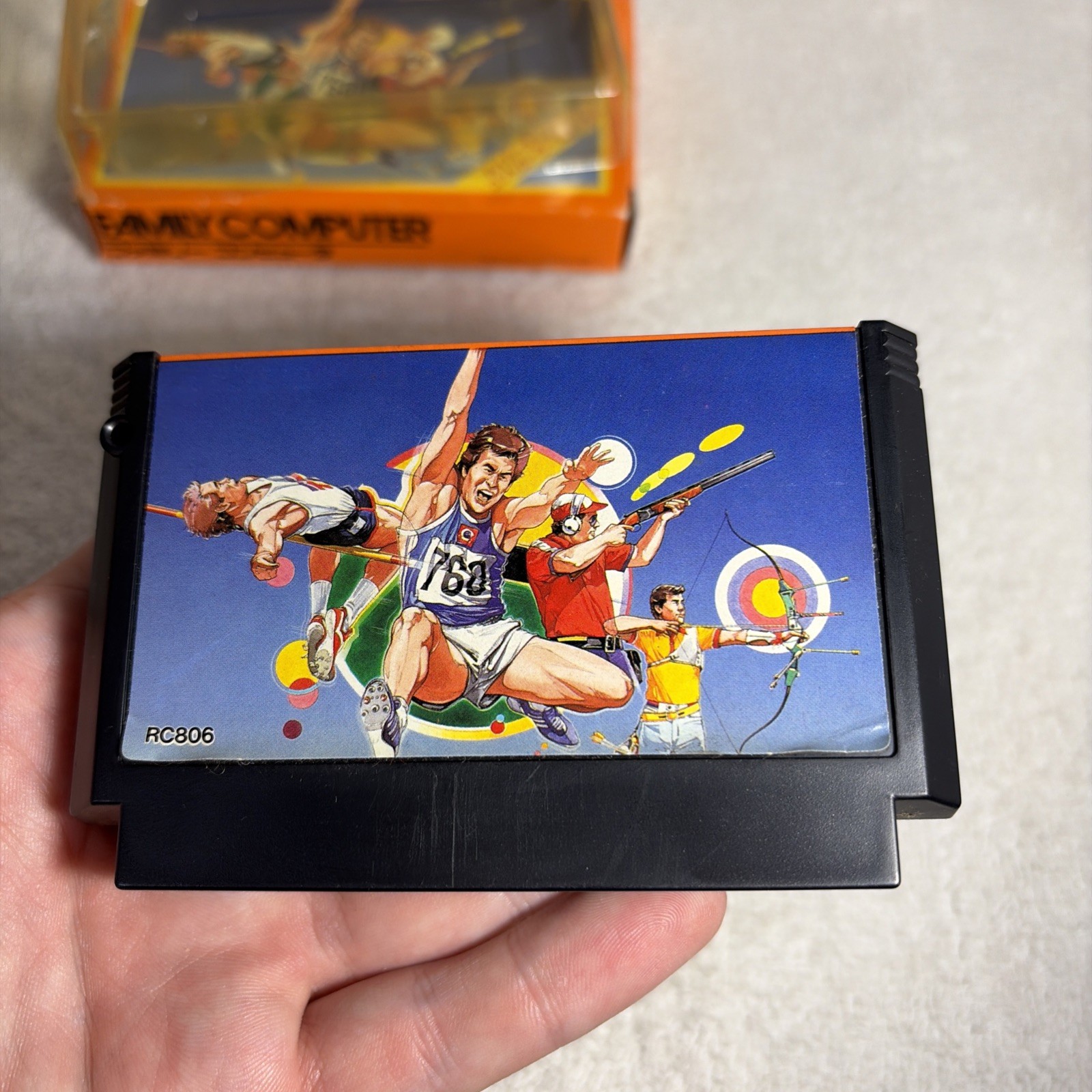 Hyper Sports Famicom NES 1985 Japan CIB Complete w Manual & Box US Seller