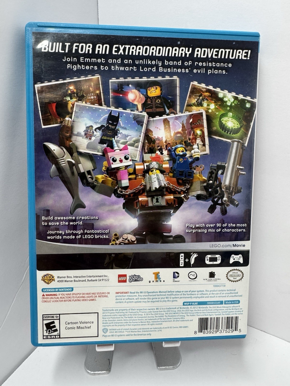 The LEGO Movie Videogame (Nintendo Wii U, 2014) Complete CIB WB Games