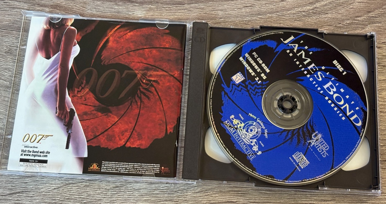 The Ultimate James Bond 007: An Interactive Dossier (1996 – PC , 2 Discs)