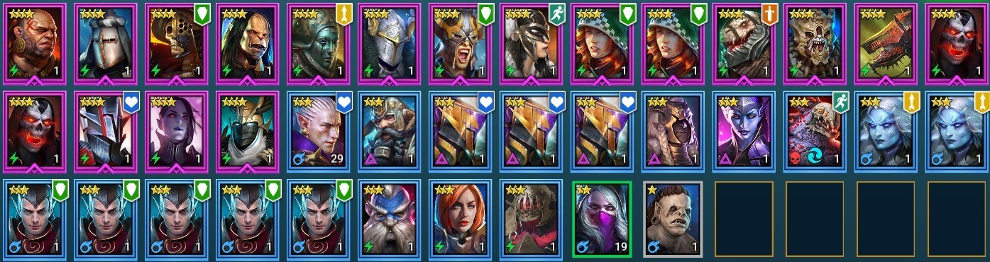 Raid Shadow Legends | Starter Mythical – Siegfrund : 91k energy / 27 Legendary