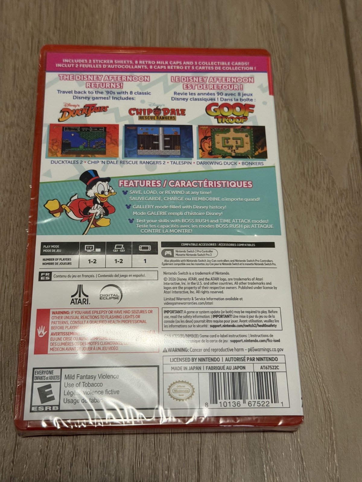THE DISNEY AFTERNOON COLLECTION NEW SEALED 2026 Nintendo Switch 2