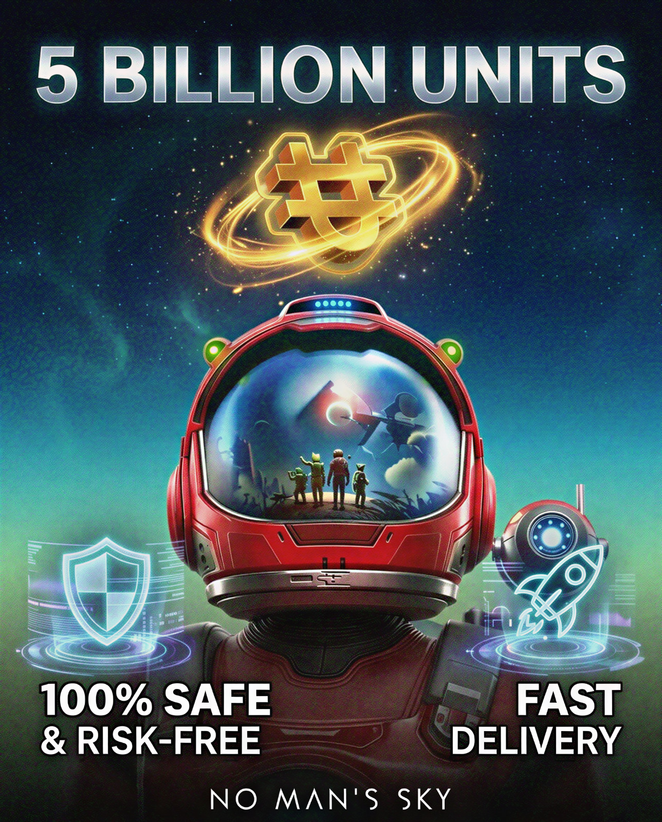 🚀 5 BILLION UNITS | No Man’s Sky | Xbox/PC/PS5/Switch | Fast & Safe Delivery 🌌