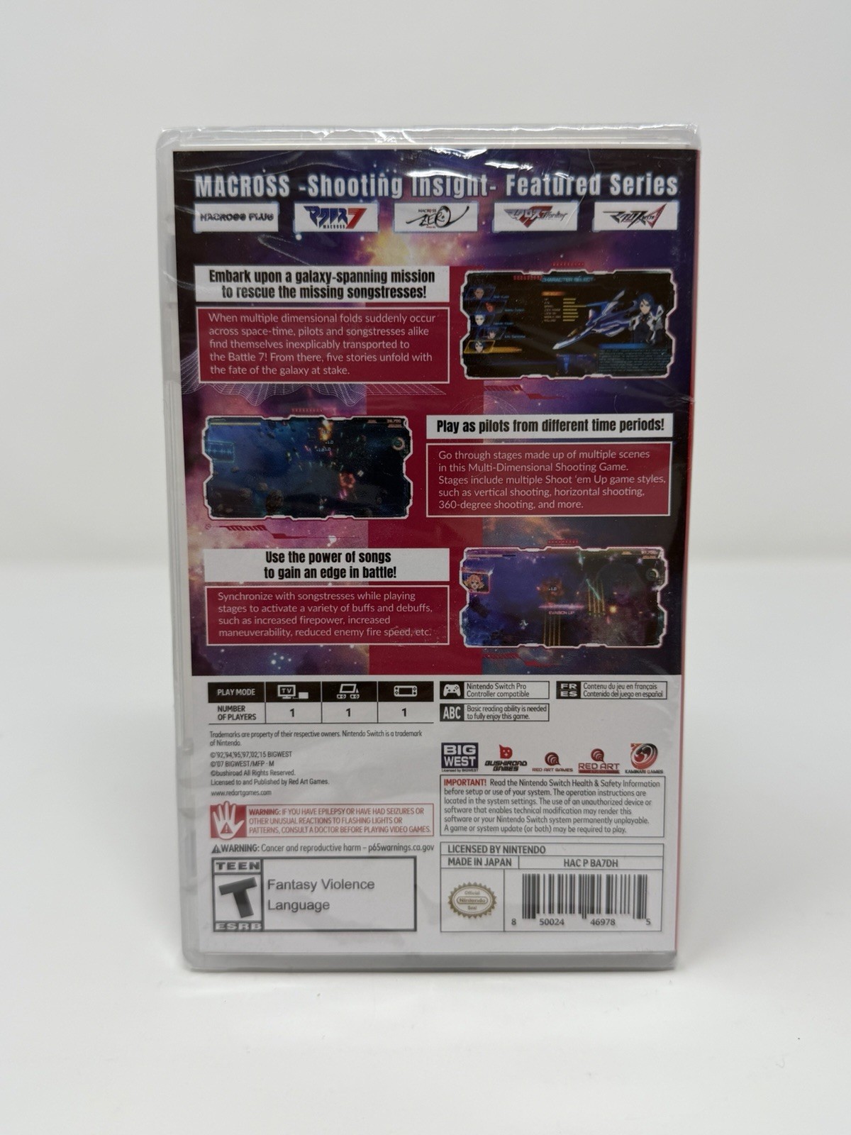 Macross-Shooting Insight – Nintendo Switch/ USA RELEASED / NEW SEALED