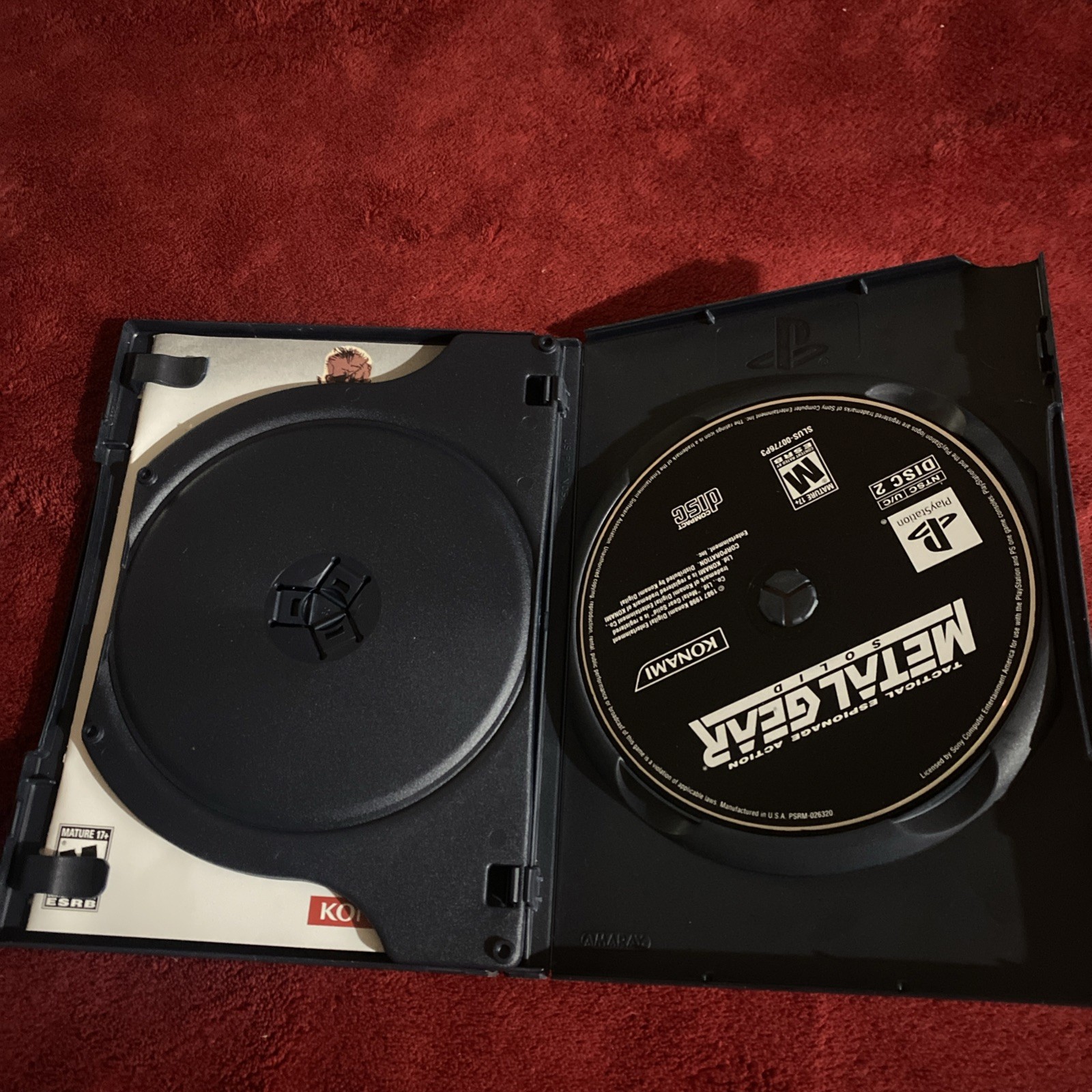 Metal Gear Solid Tactical Espionage Action Playstation PS1 Long Box CIB Complete