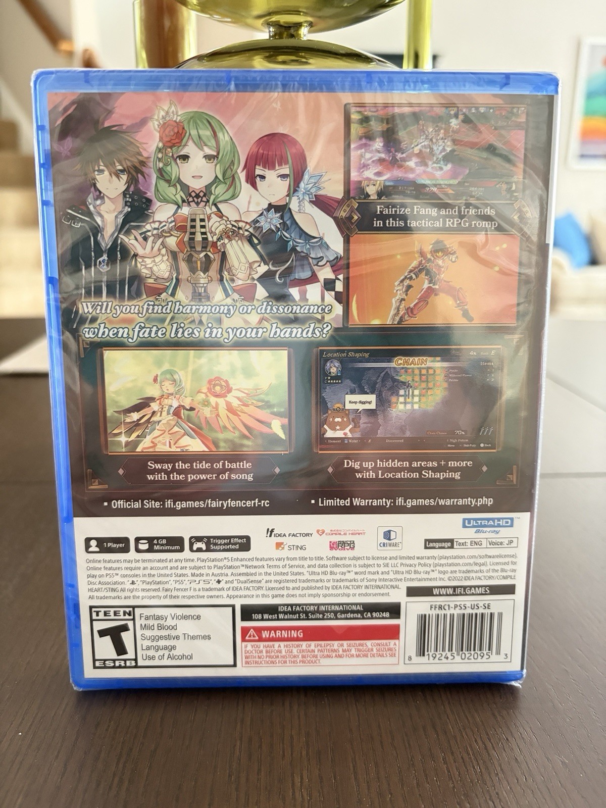 Idea Factory Fairy Fencer F: Refrain Chord PS5 Tactical RPG T NTSC-U/C