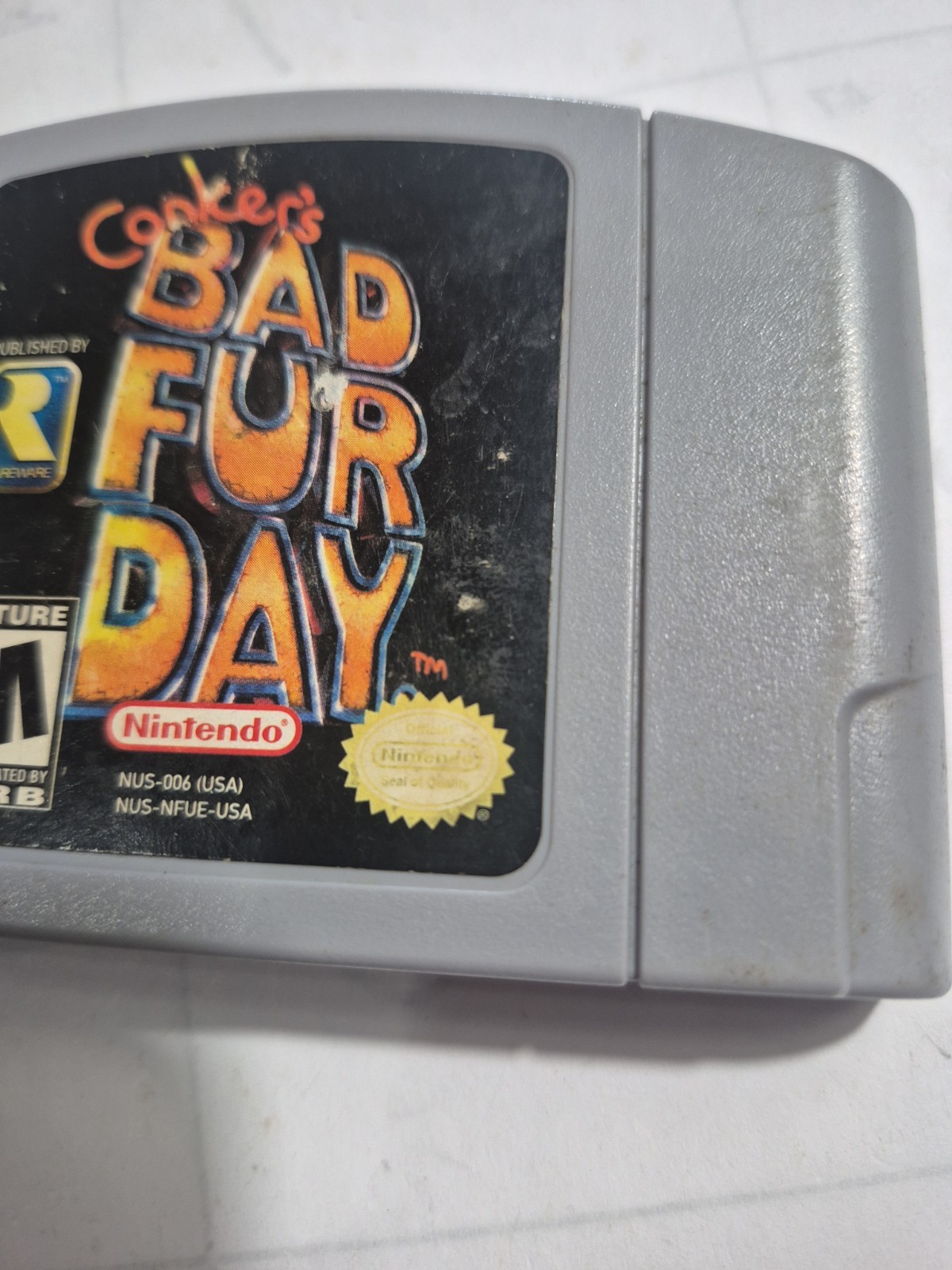 AUTHENTIC! Conker’s Bad Fur Day – N64 GAME CARTRIDGE ONLY – NINTENDO 64 –