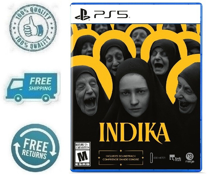 New Indika PlayStation 5 Ed PS5 Edition Third Person Puzzle Adventure Video Game