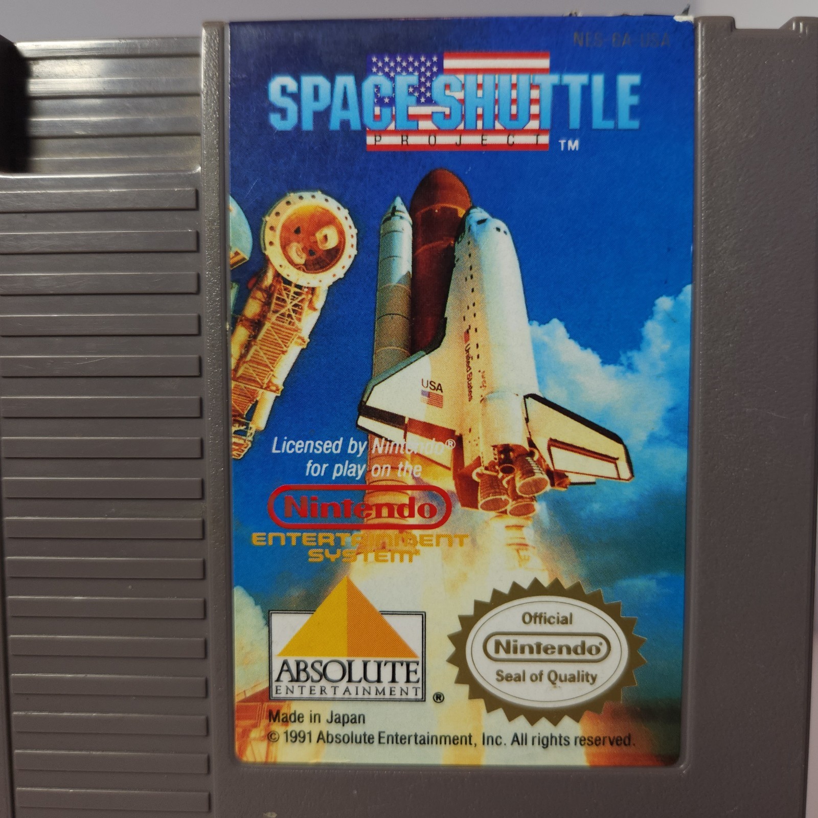 Space Shuttle Project Nintendo NES 1991 Authentic Cleaned/Tested/Works Cart Only