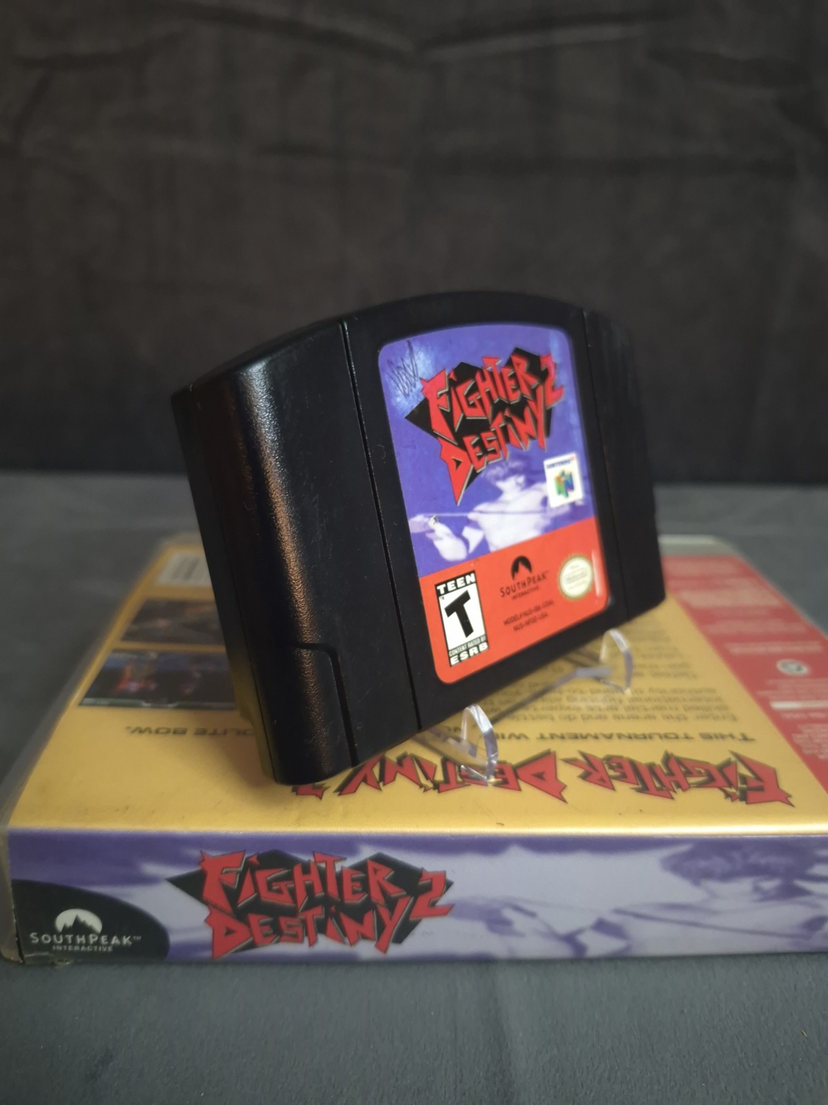 Fighter Destiny 2 Nintendo 64 Authentic Game Cartridge W/ Case Cleaned/Tested