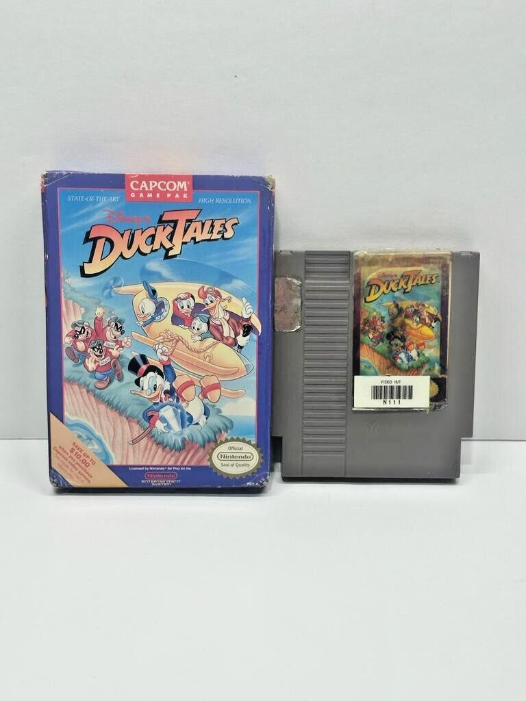 Disney’s Duck Tales 1 (Nintendo, NES) TESTED GAME & BOX