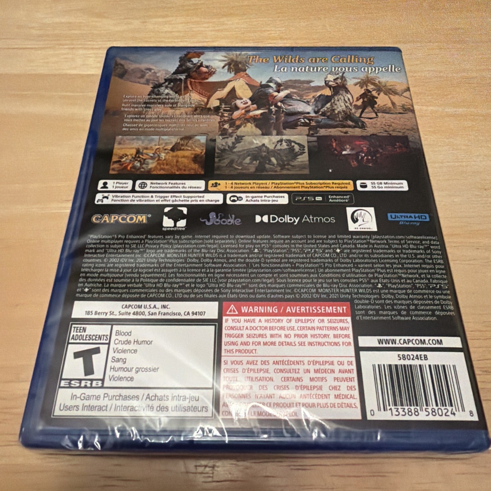 New Monster Hunter Wilds – Sony PlayStation 5, 2025 PS5