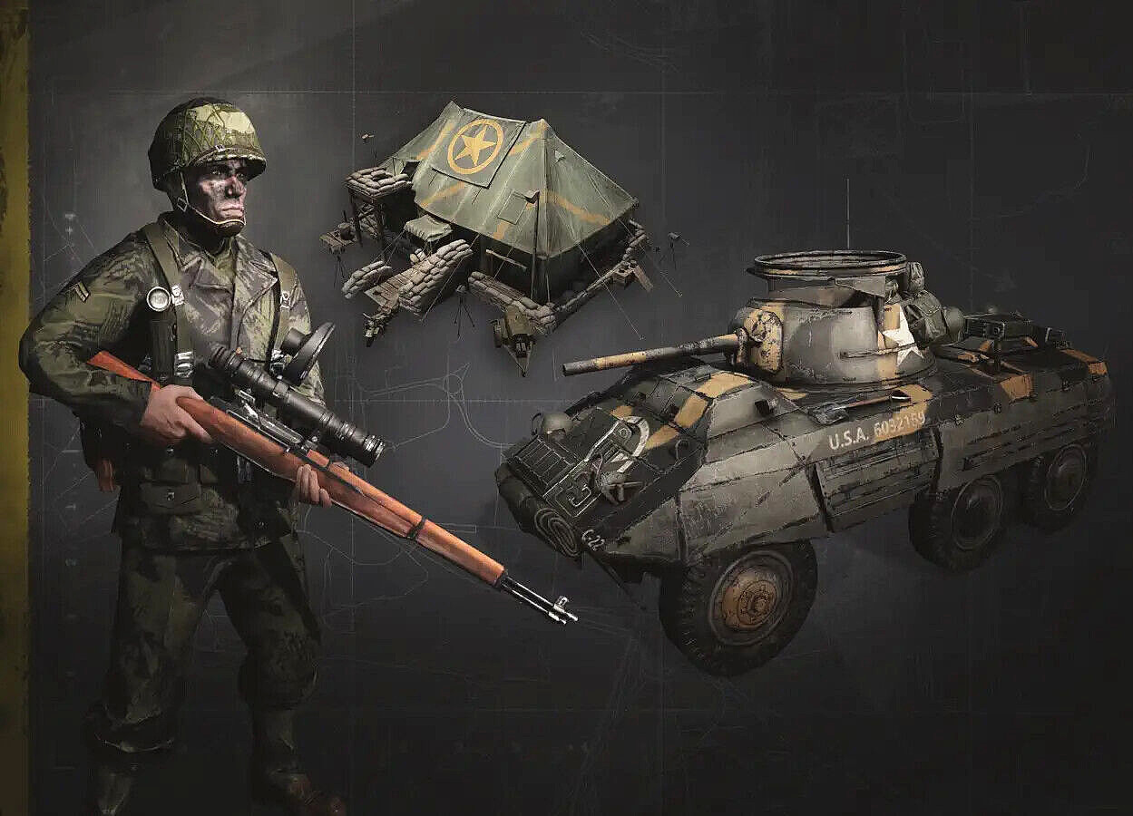 Company of Heroes 3: Night Fighters US Forces HQ Cosmetic Bundle – For PC