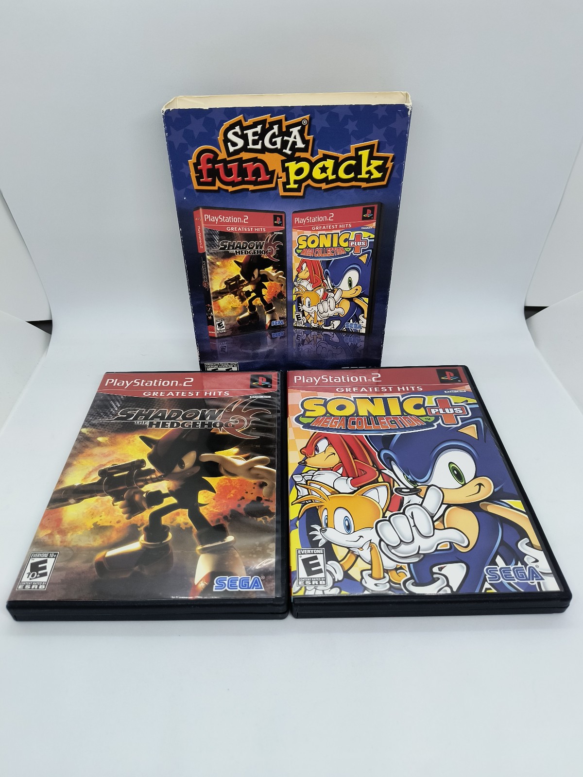 Sega Fun Pack, PlayStation, PS2, CIB, Extremely Rare! Shadow The Hedgehog, Sonic