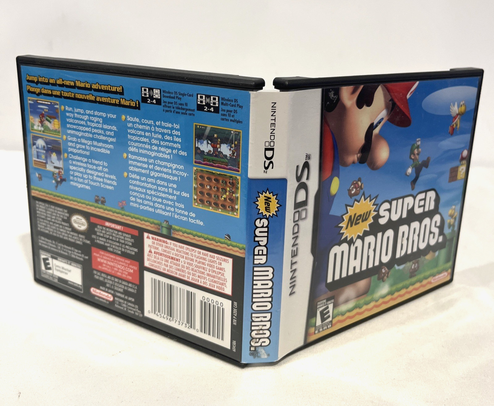 NEW SUPER MARIO BROS. NINTENDO DS COMPLETE SET W/ INSTRUCTION BOOKLET & INSERTS
