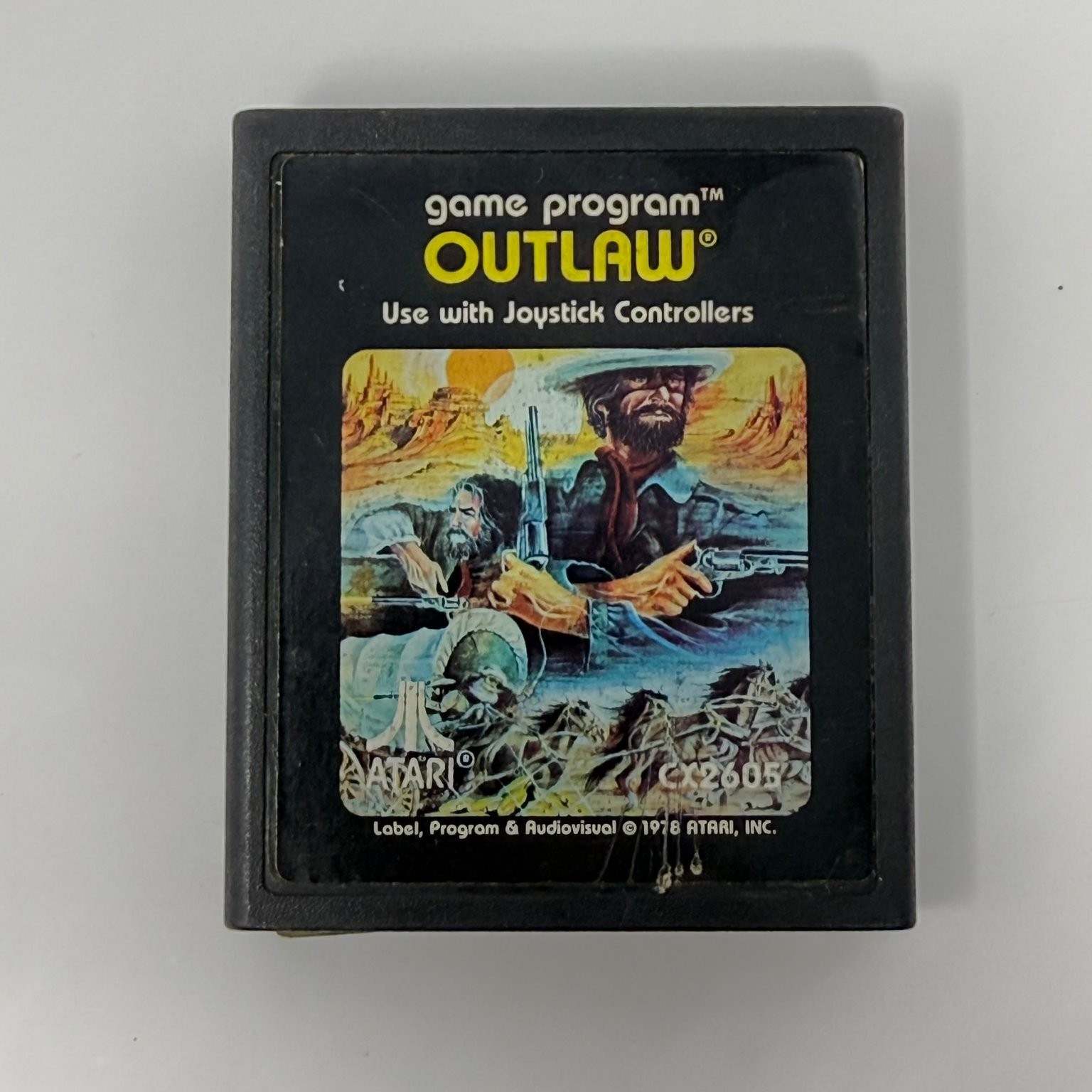 Outlaw Atari 2600 Video Game Western Shoot ‘Em Up Retro