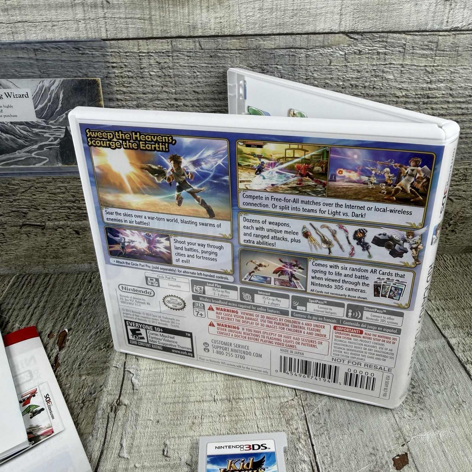 Nintendo Kid Icarus: Uprising Nintendo 3DS E10+ NTSC-U/C Shooter Manual