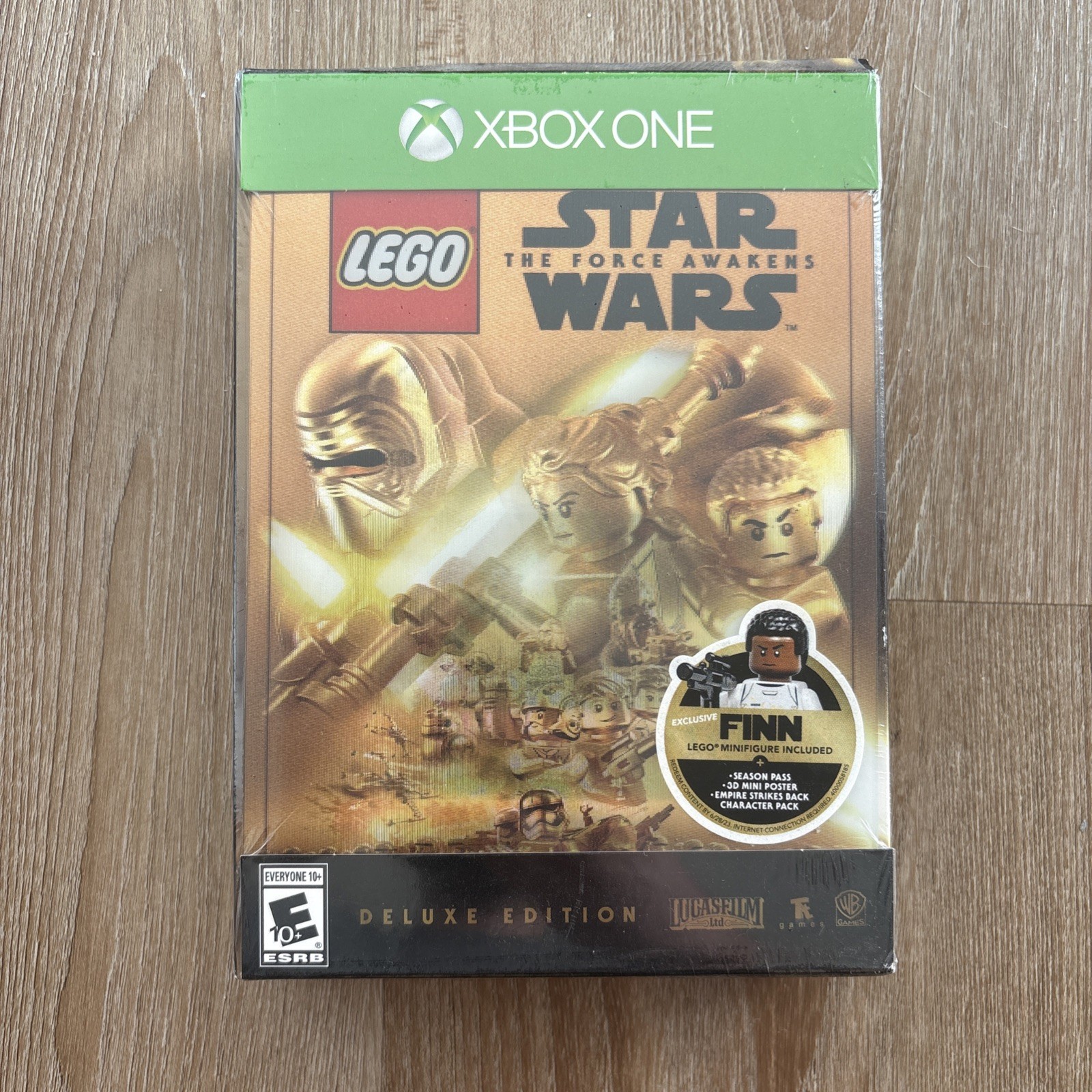 Factory Sealed Xbox One Lego Star Wars Force Awakens Deluxe Edition Boxed w/Finn