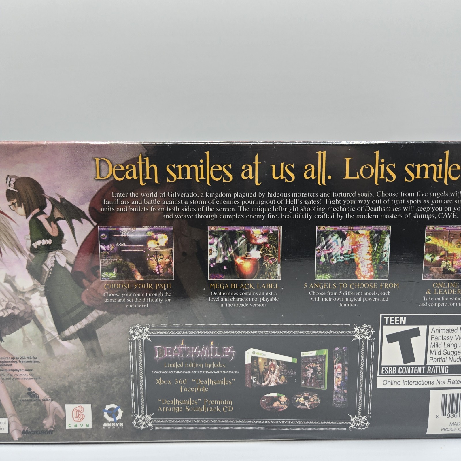 Deathsmiles: Limited Edition (XBOX 360, 2007) AKSYS GAMES, BRAND NEW SEALED!