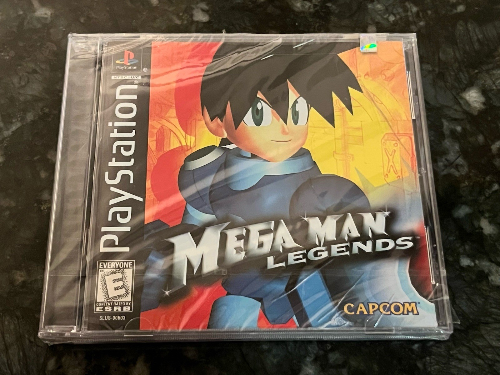 Mega Man Legends PS1 Sony PlayStation 1998 Factory Sealed Black Label Small Rips