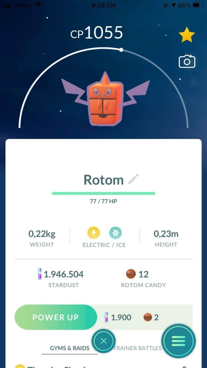 Pokémon Frost Rotom – Trade 20k stardust