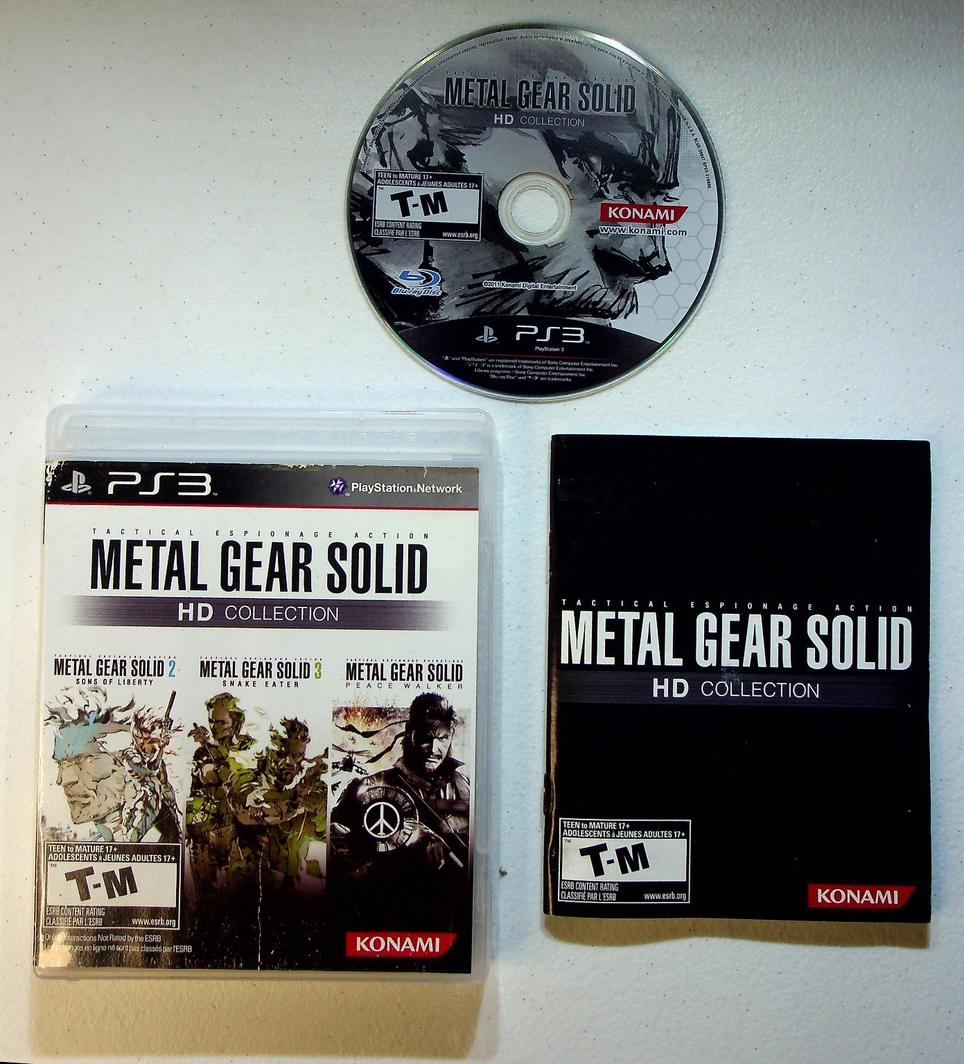 Metal Gear Solid HD Collection PS3 Video Game Tactical Espionage