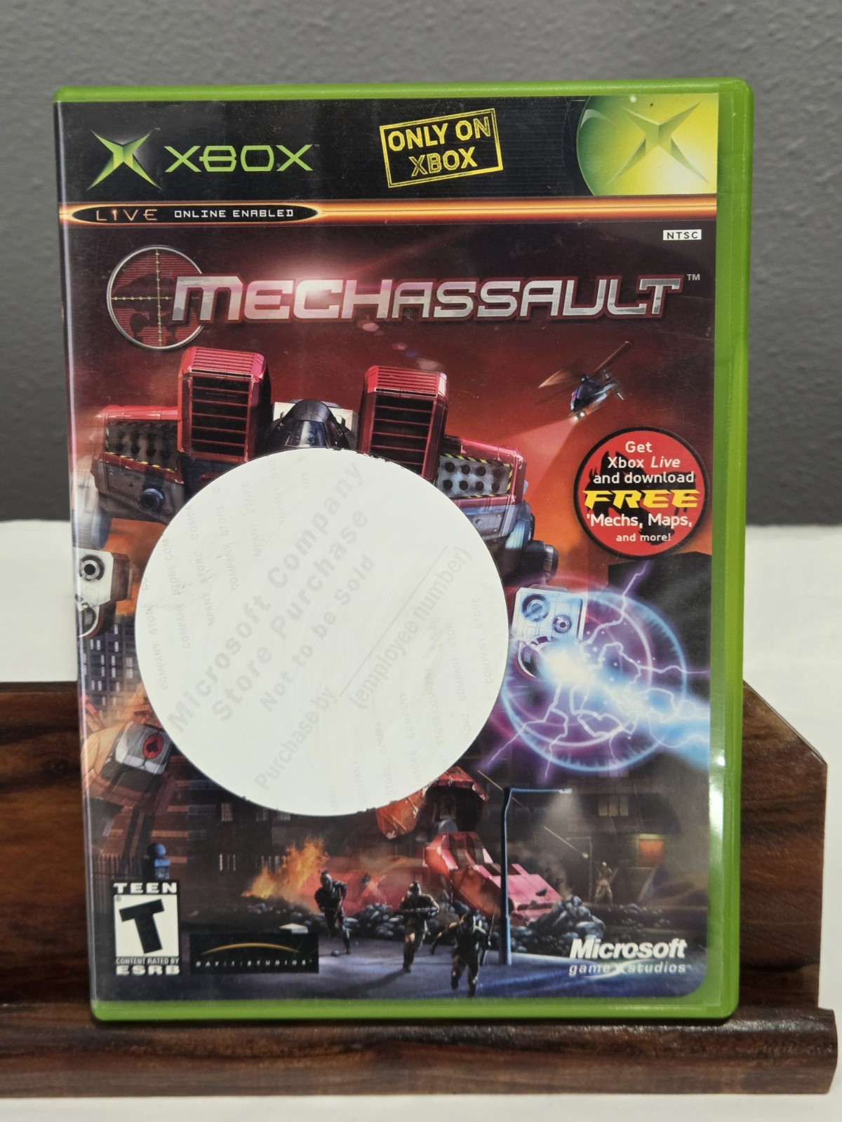 MechAssault (Microsoft Xbox, 2002) Complete w/ Manual + Insert