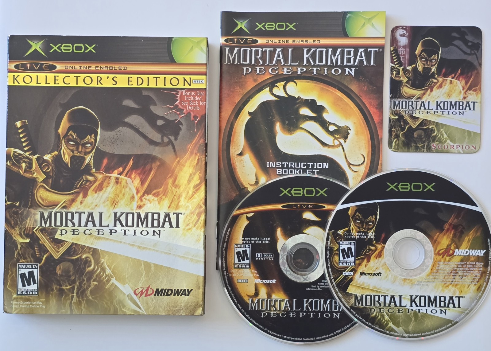 Mortal Kombat: Deception – Scorpion Version (Kollector’s Edition) Microsoft Xbox