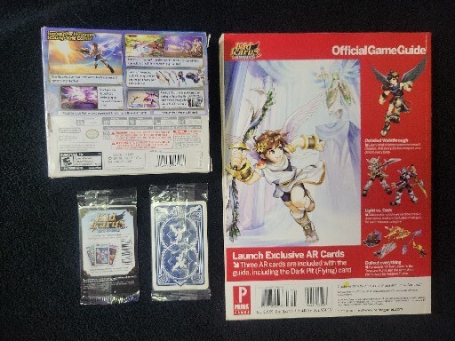 Kid Icarus: Uprising Game, Guide,& 16 AR Cards (Nintendo 3DS, 2012)