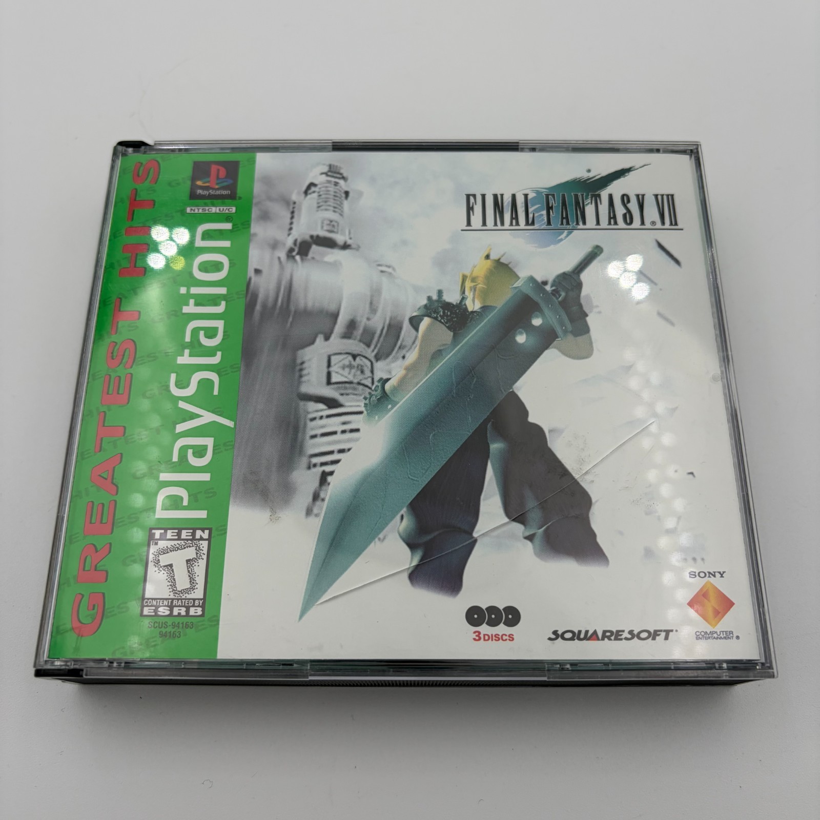 Final Fantasy VII 7 Greatest Hits Sony PlayStation 1 PS1 Video Game