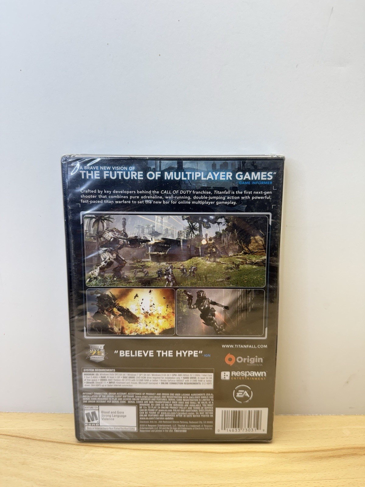 Titanfall PC Windows ’14 Video Game EA FPS Warfare Man v Machine Multiplayer NEW