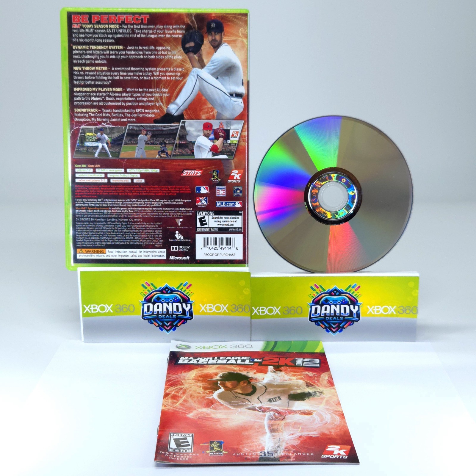 Major League Baseball 2K12 CIB W/ Manual – Xbox 360
