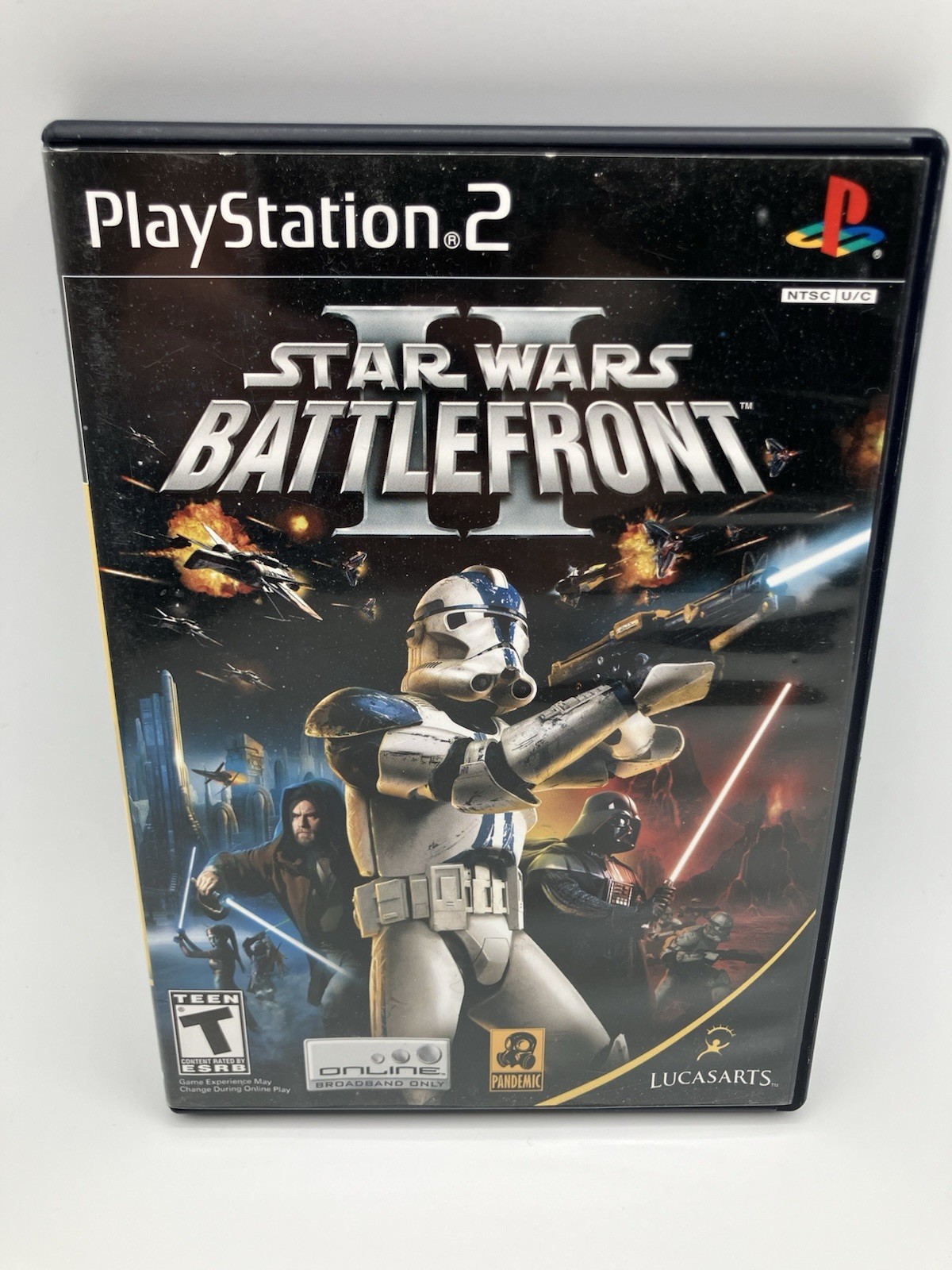 PS2 Star Wars Battlefront 2 Black Label Playstation 2, CIB-MINT Flawless Disc