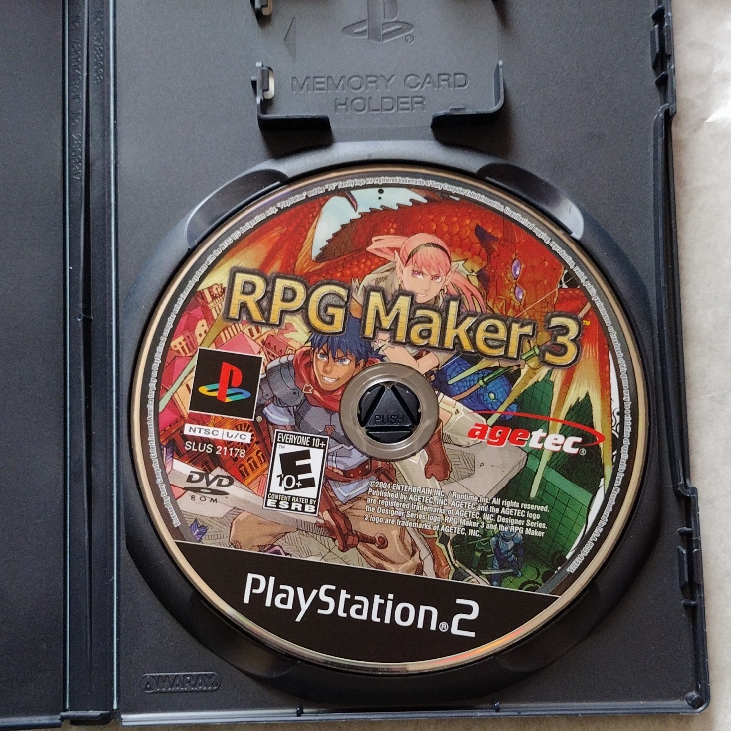 Agetec RPG Maker 3 Sony PlayStation 2 Role Playing Fantasy No Manual (download)