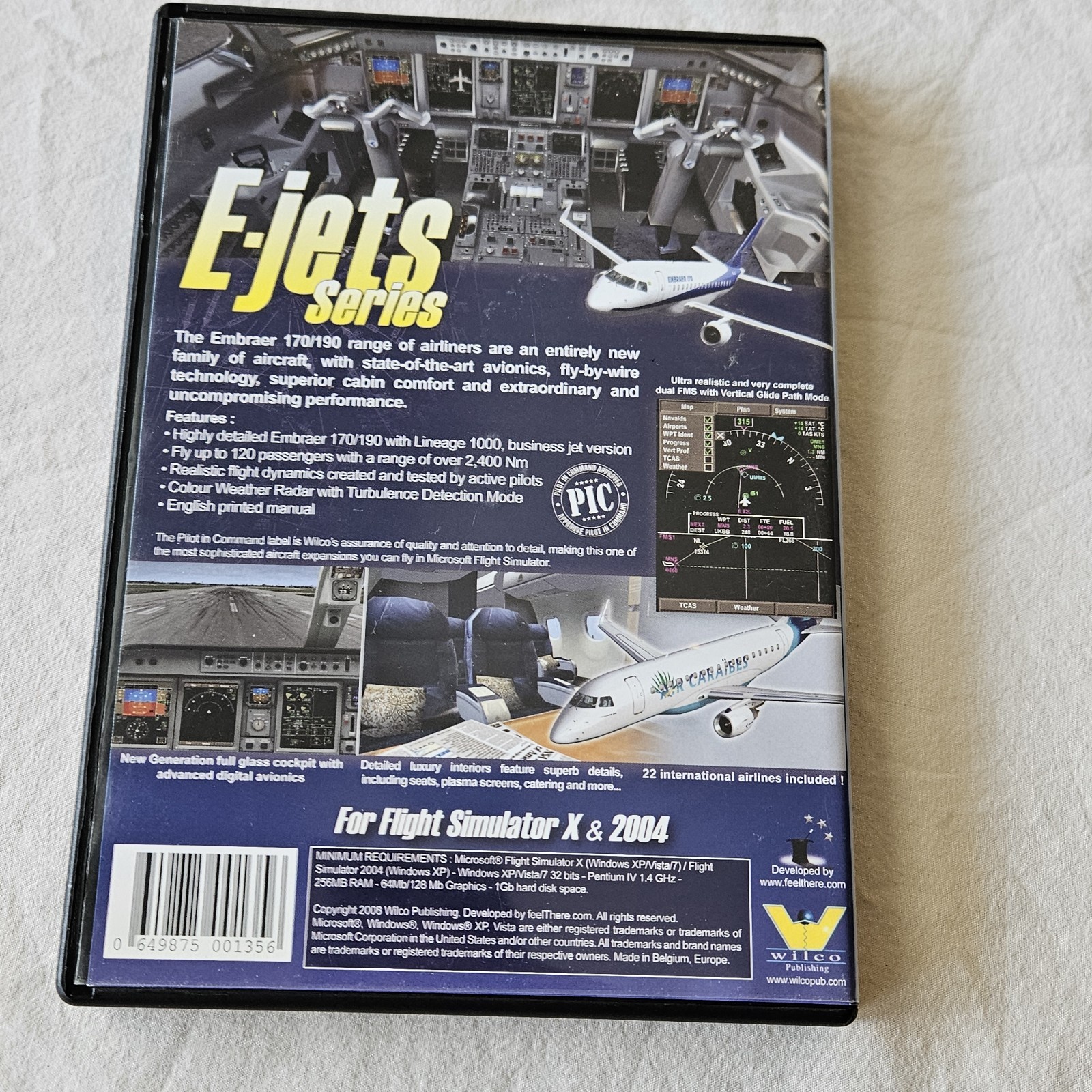 Microsoft Flight Simulator X Expansion LOT 737 A320 Ejets Just Flight PC FS 2004