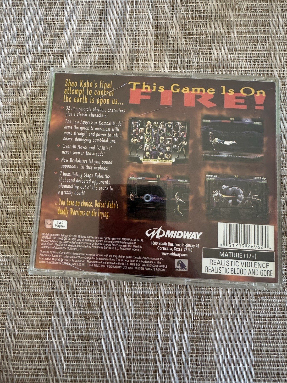 Mortal Kombat Trilogy Midway