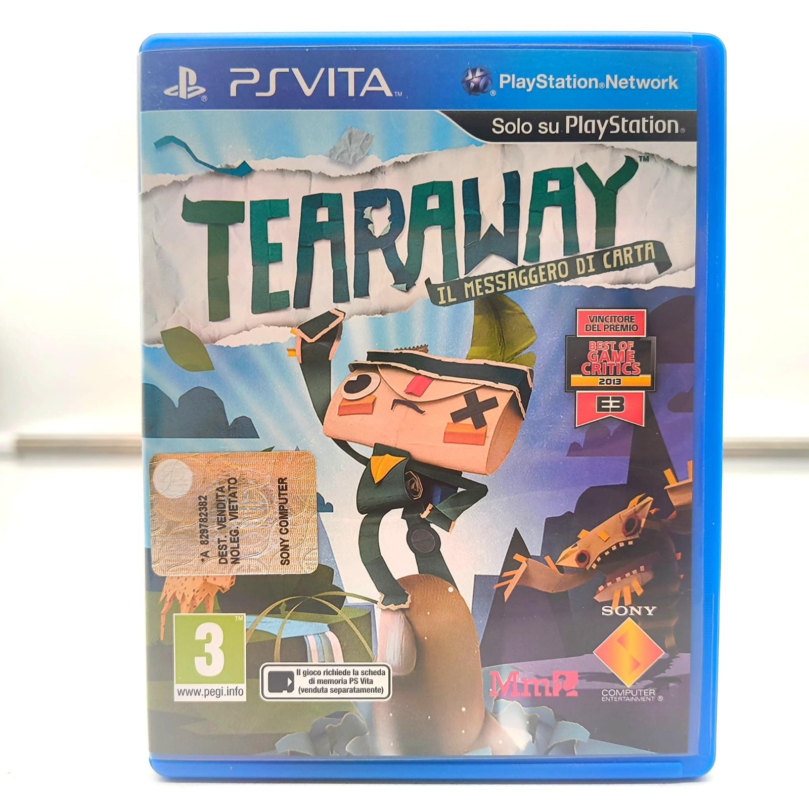 TEARAWAY – ITALIAN EDITION – SONY PLAYSTATION PS VITA – TESTED