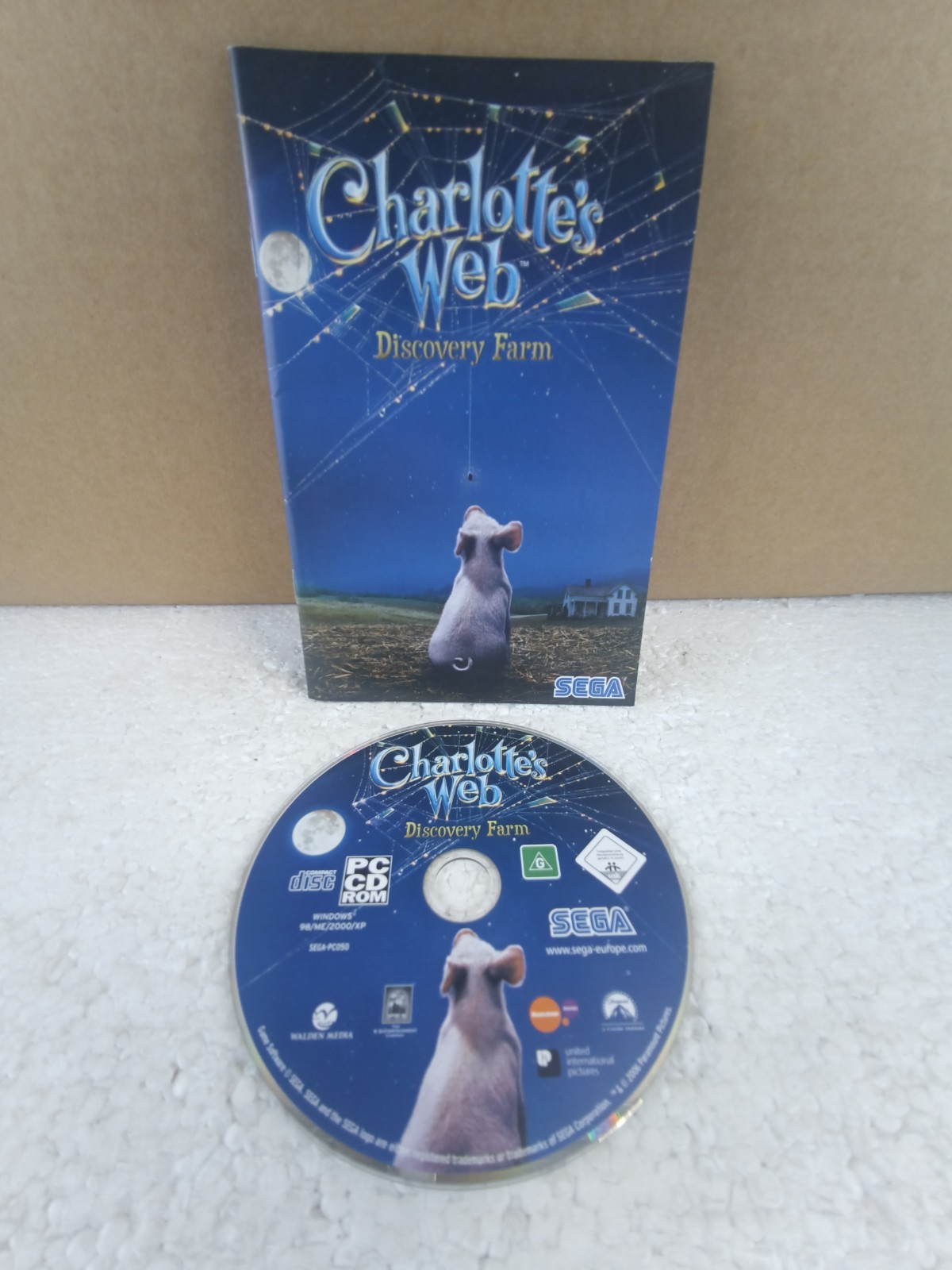 Charlotte’s Web Discovery Farm PC Game SEGA Educational Kids Classic CD-ROM