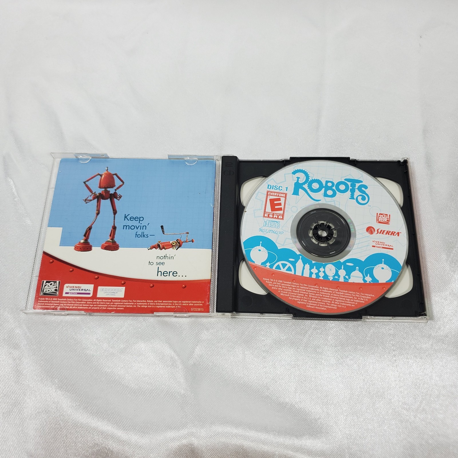 Robots PC CD-ROM Game 2005 Sierra Vivendi Complete 2 Disc Windows TESTED