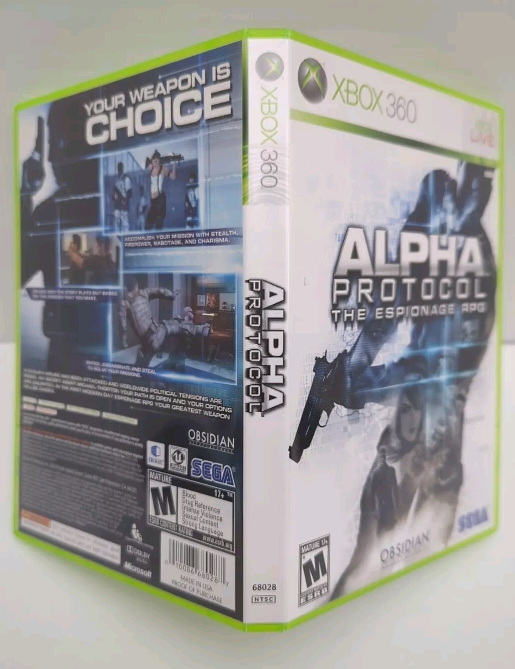 Alpha Protocol Espionage RPG (Microsoft Xbox 360, 2010) CIB