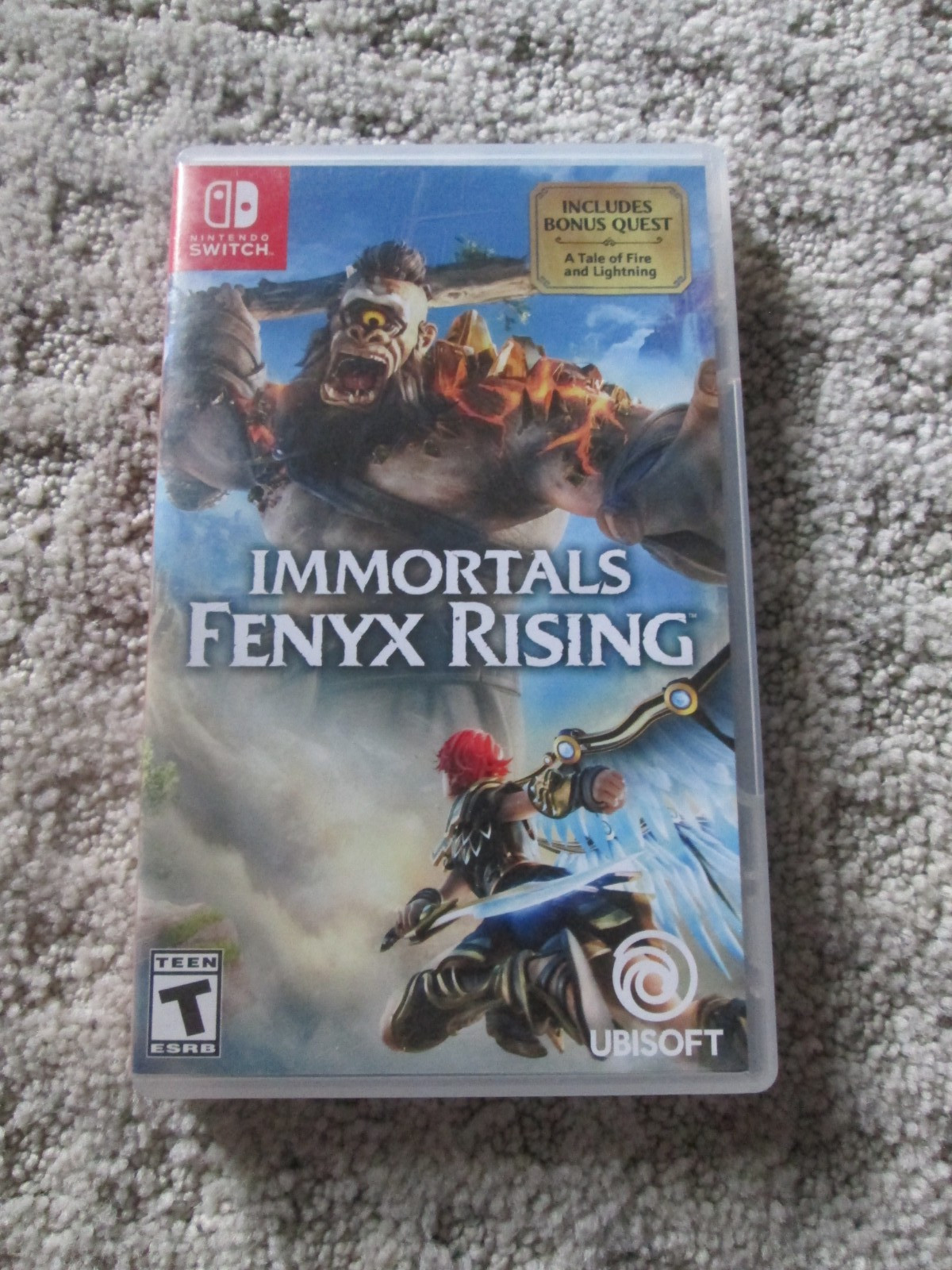Nintendo Switch Game: Immortals Fenyx Rising Rated T Teen w/ Case