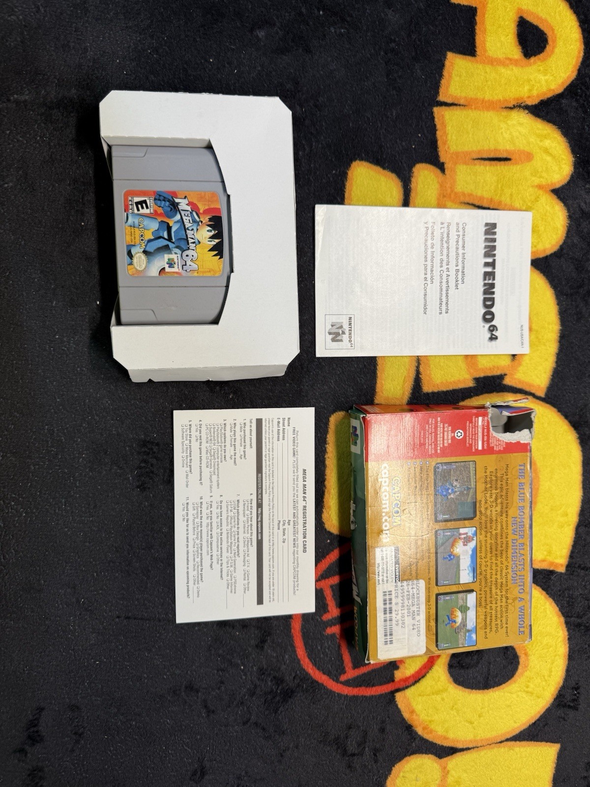 Mega Man 64 With Box / Inserts / Warranty – Authentic (Nintendo 64, 2001) CAPCOM