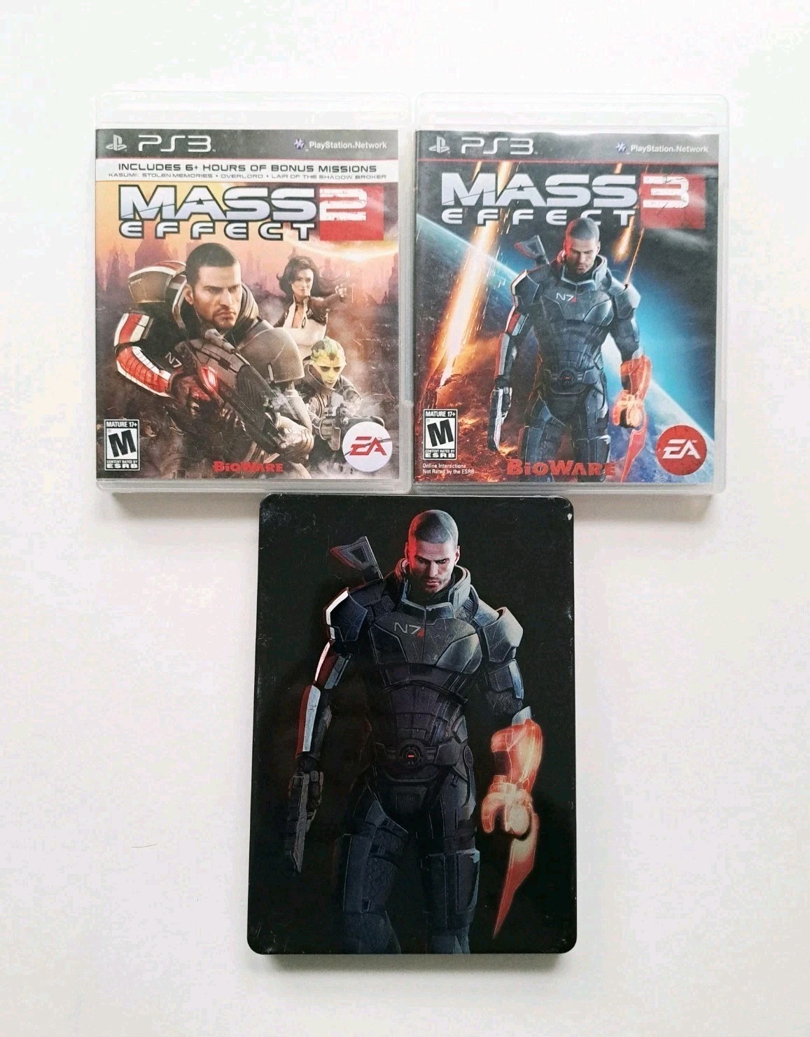 Mass Effect Bundle W/ N7 Collector’s Edition (Sony PlayStation 3, 2010-2012) CIB