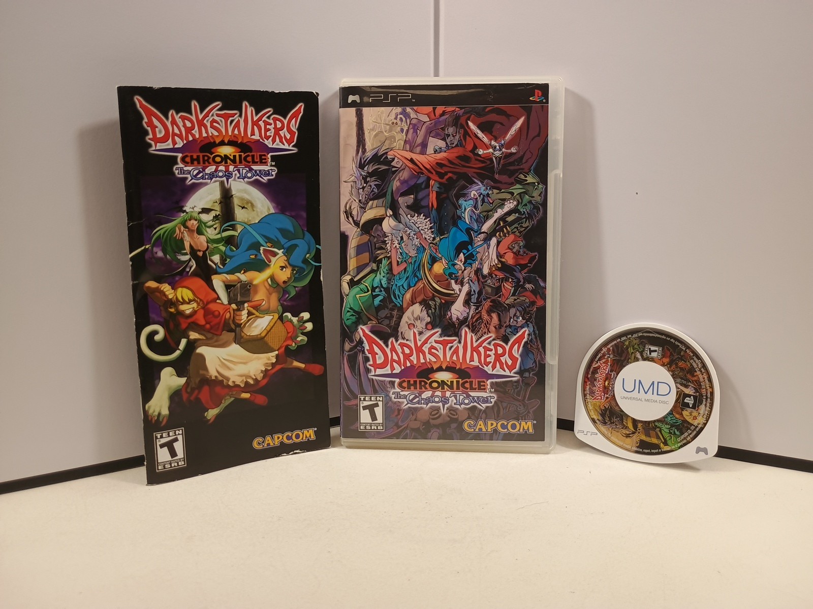Darkstalkers Chronicle: The Chaos Tower (Sony PSP) Complete w. Manual