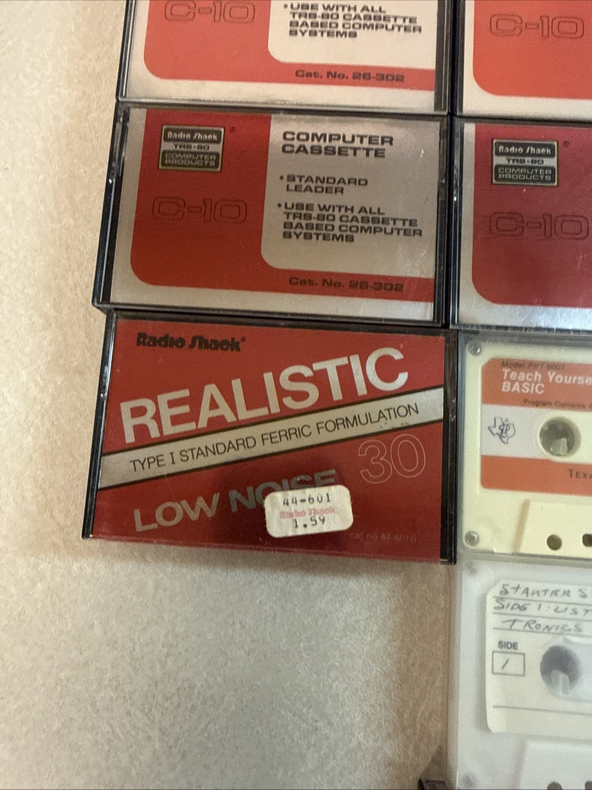 Radioshack C 10, Texas Instruments Cassettes, video Games, Music, How To