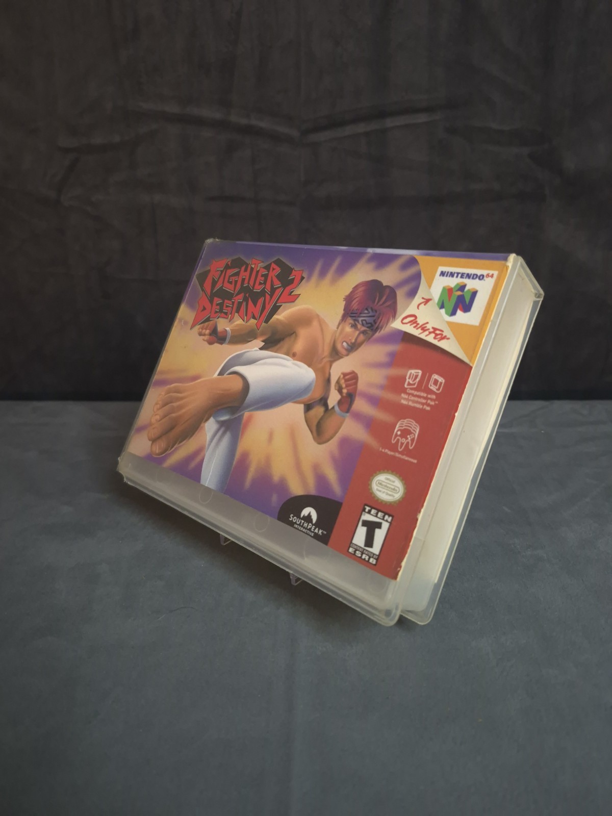 Fighter Destiny 2 Nintendo 64 Authentic Game Cartridge W/ Case Cleaned/Tested