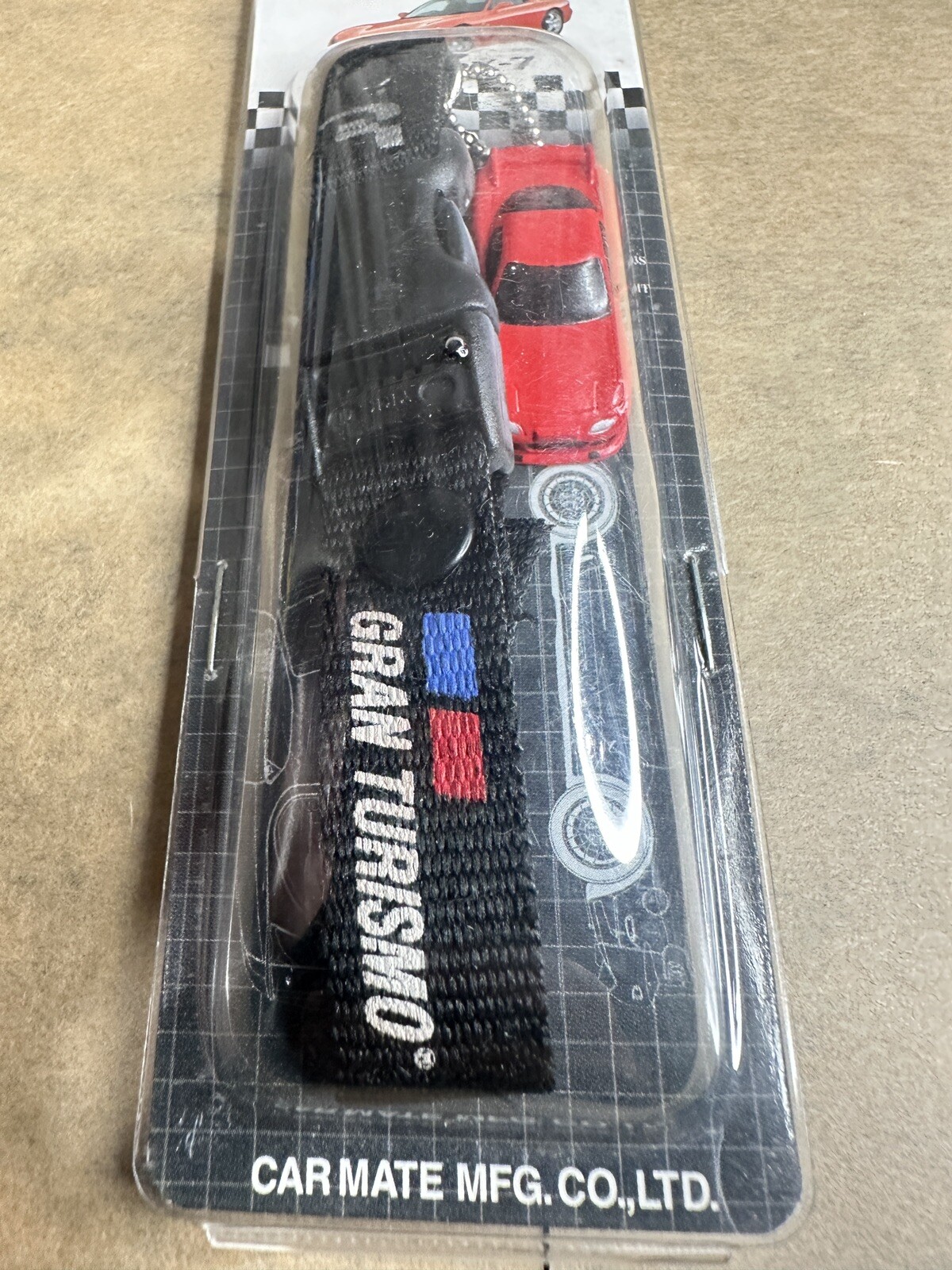 2001 Gran Turismo 3 A Spec Car Mate Gr4 Mazda RX7 Mobile Phone Chain Rare Promo