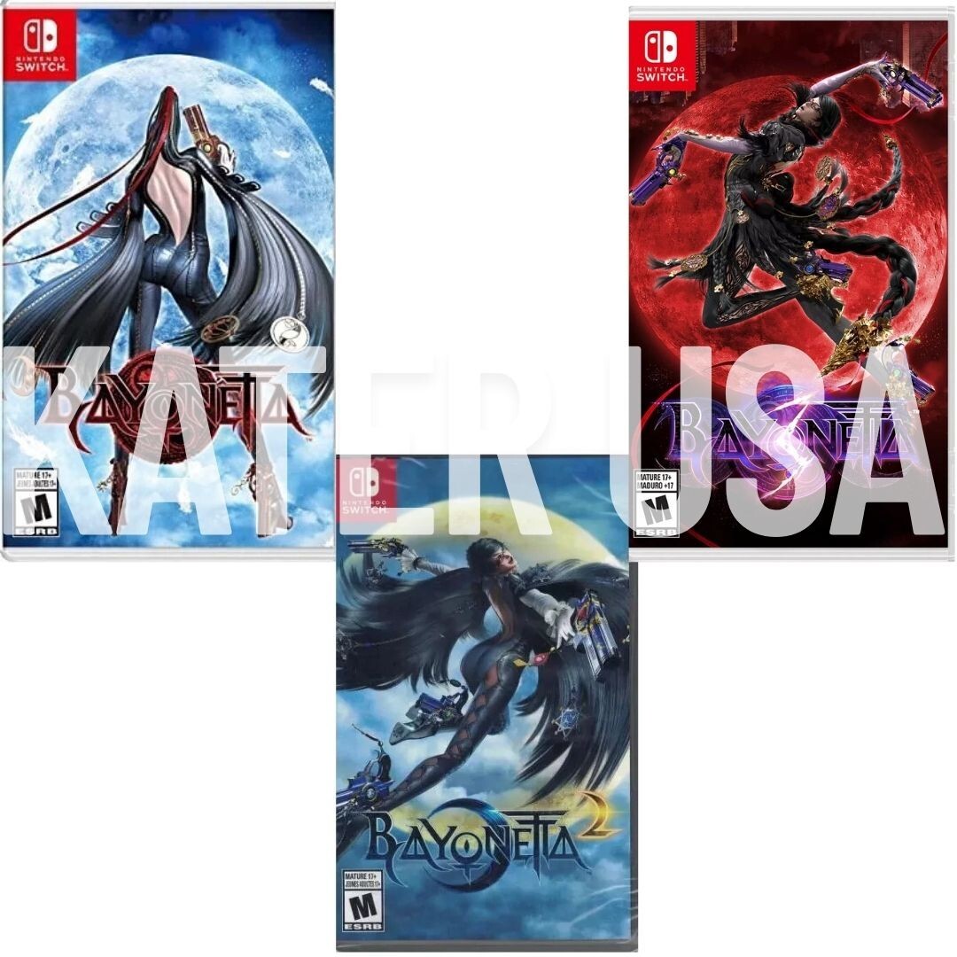 Bayonetta + 2 + 3 Switch Brand New Game Bundle (Action/Adventure Beat ‘em Up)